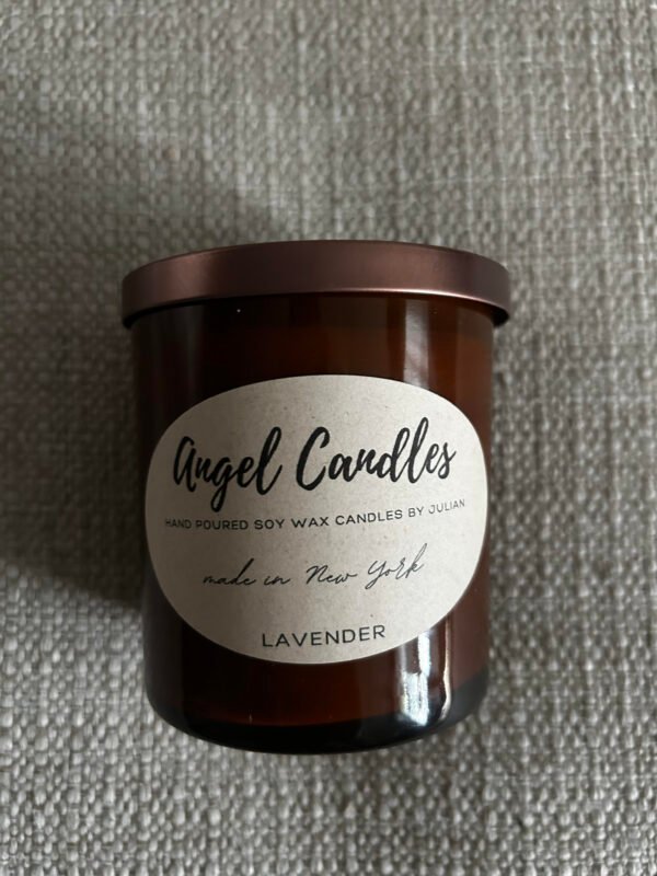 Hand-poured Soy wax candle 8oz ( Lavender Aroma ) - Image 3