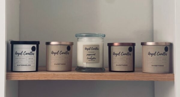 Soy wax candle (Eucalyptus and mint aroma) - Image 2